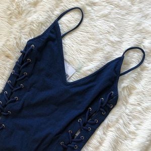 Knot Denim Bodysuit